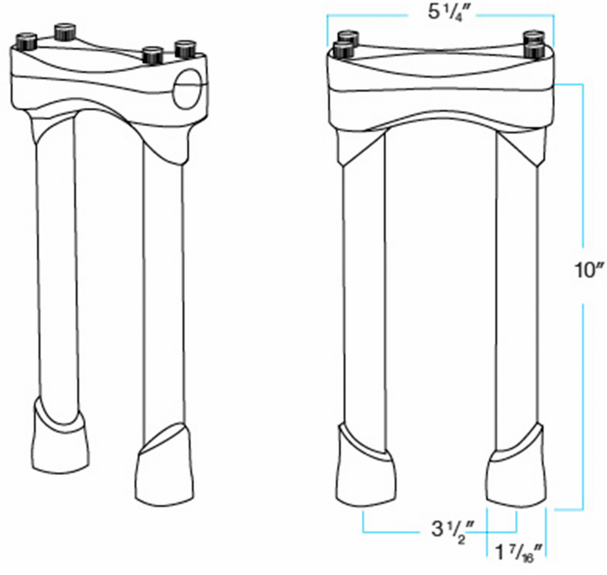 Biltwell Murdock Handlebar Risers