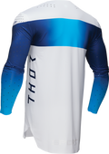 Thor Sportmode Strike Jersey — White/Navy/Blue
