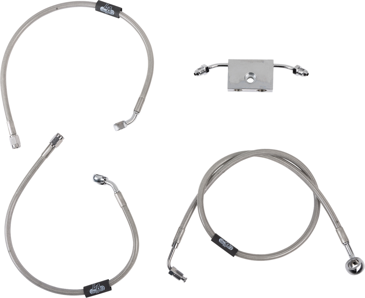 LA Choppers Stainless Steel Brake Line Kit