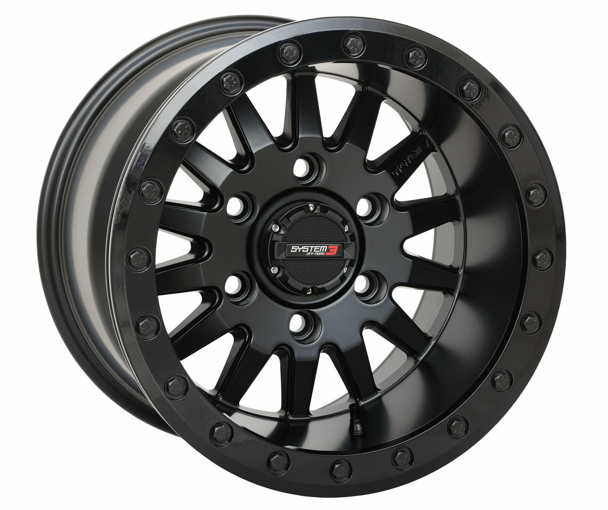 System 3 SB8 Wheel 15X10 5+5 (0MM) 6/5.5 Matte Black 15S3-85651