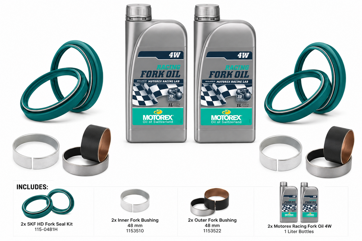 SKF HD Fork Rebuild Kit 48mm KTM Husqvarna GasGas Seals Bushings and Oil