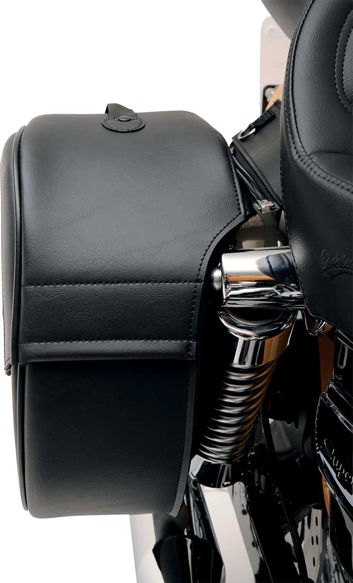Saddlemen Drifter Teardrop Saddlebags with Shock Cutaway