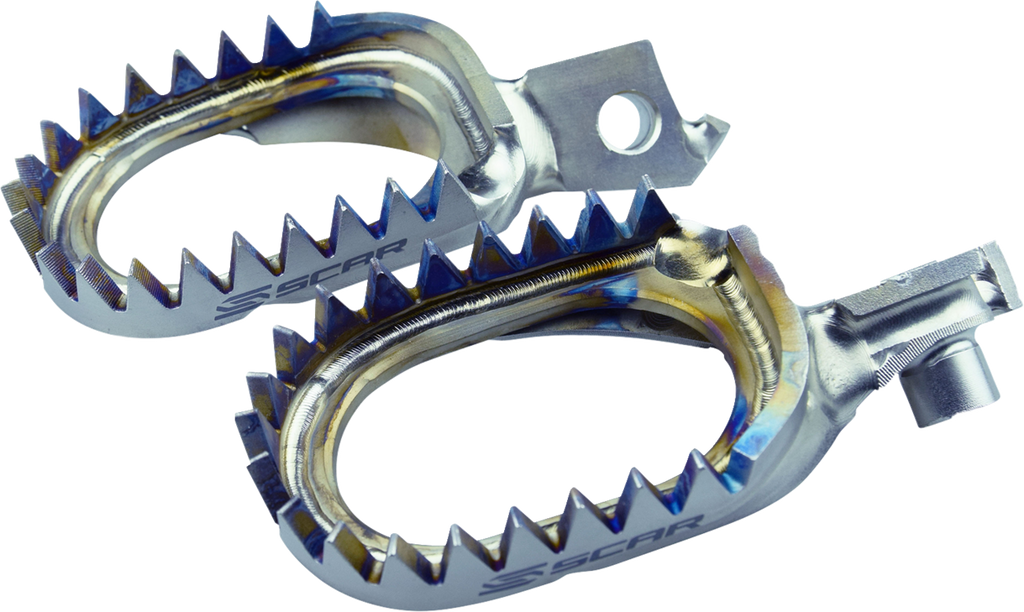 Scar Racing Anti-Mud Titanium Foot Pegs