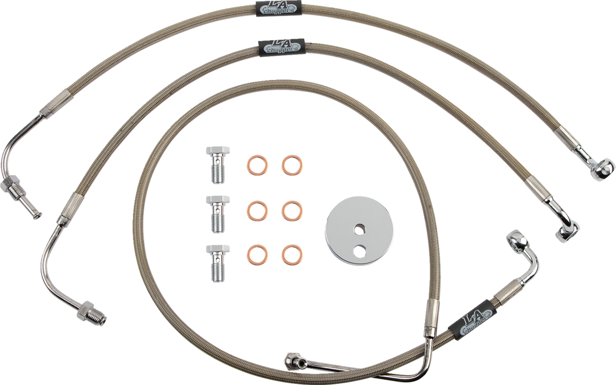 LA Choppers Stainless Steel Brake Line Kit