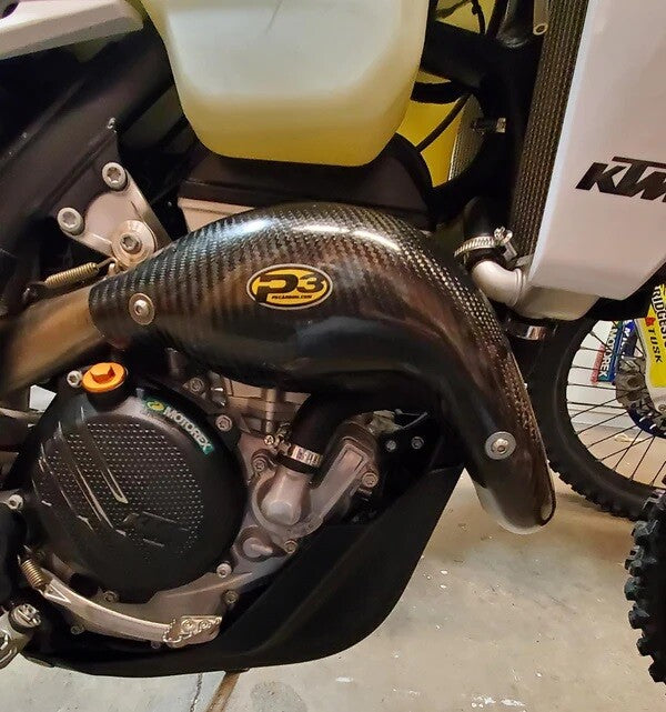 P3 Heat Shield Carbon Fiber KTM/HUS 201056 for GasGas / Husqvarna / KTM