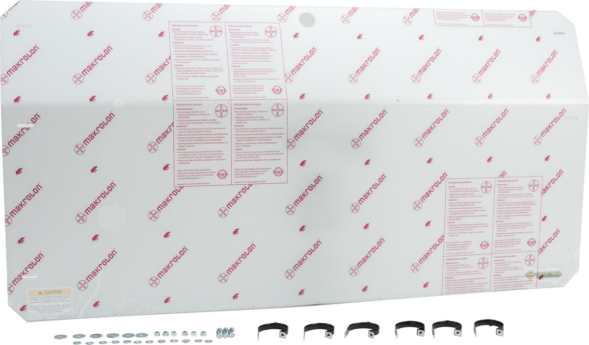 Open Trail Full Rear Windshield MID Size V000046-12200T for Polaris