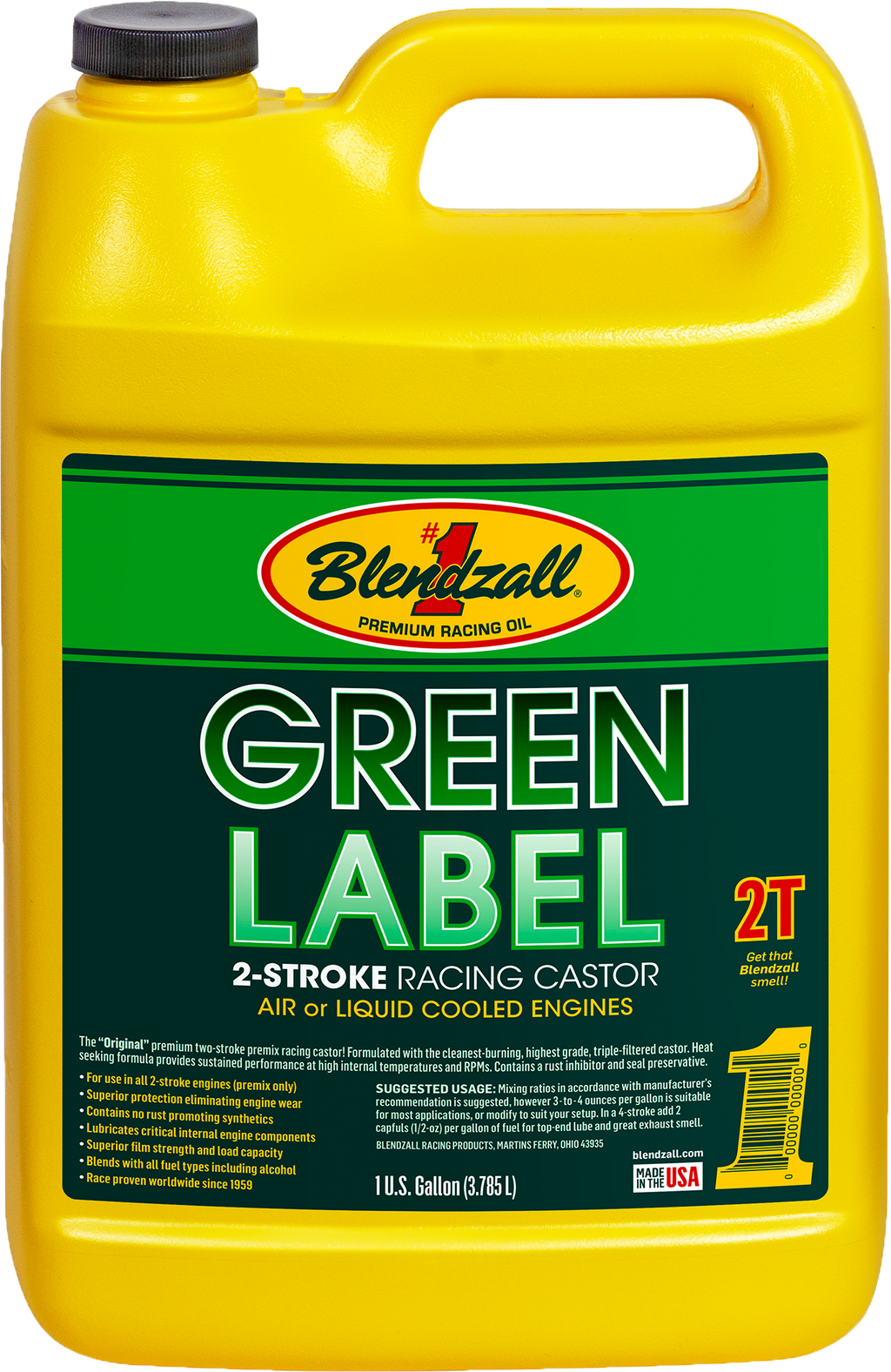 Blendzall Racing Castor 2T 1GAL F-460G
