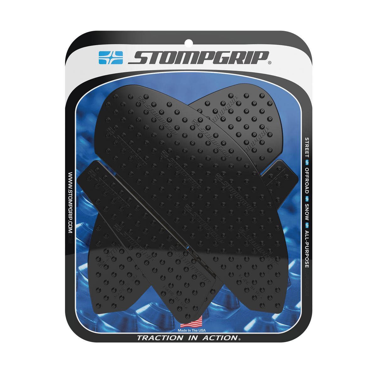 Stompgrip Tank Pad Kit Volcano Black Yamaha 55-10-0182B