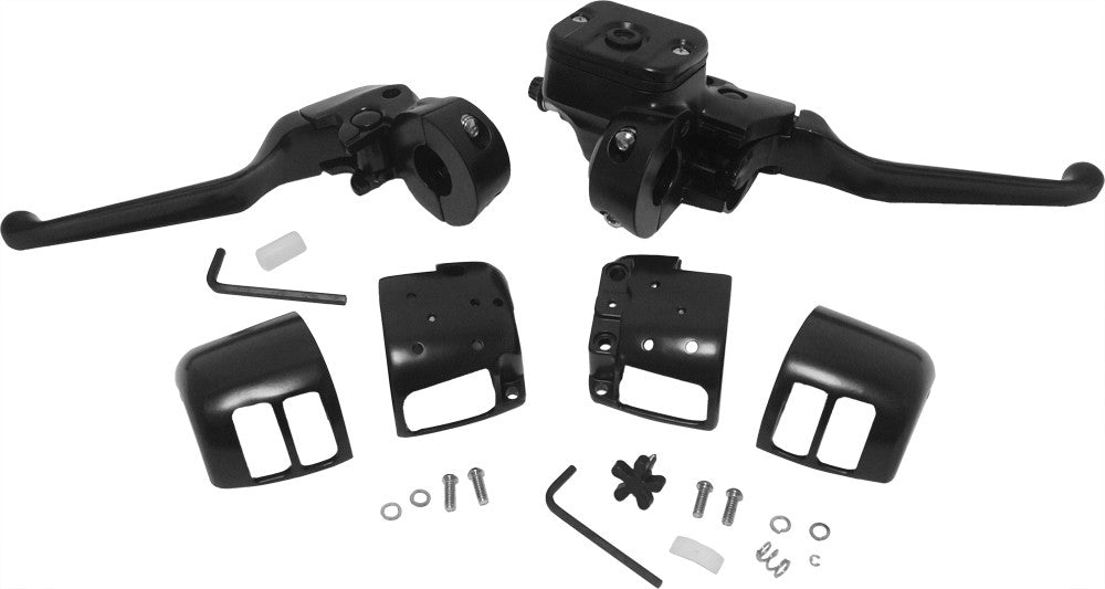 Harddrive Handlebar Controls Comp H/Bar CNTRLS 9/16 W/O Switches Black 96-06 26-095BK for Harley-Davidson FLHR Road King / FLHRC Road King Classic & More