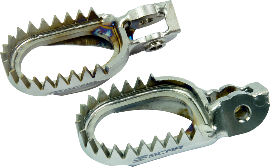Scar Racing Anti-Mud Titanium Foot Pegs