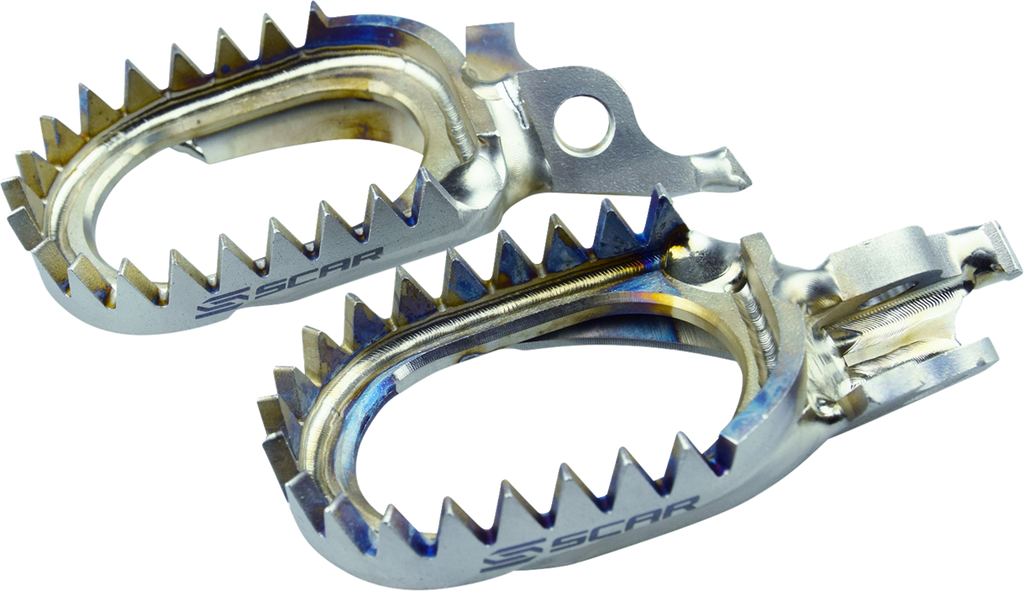 Scar Racing Anti-Mud Titanium Foot Pegs