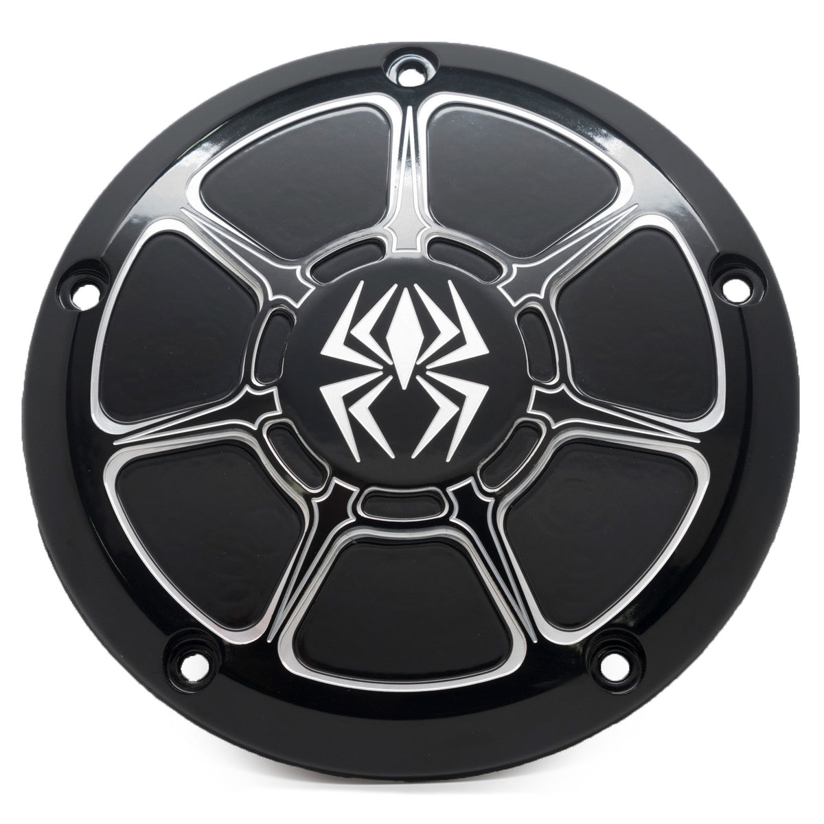 Rekluse Racing Derby Cover Black Gloss FLH/FLT 16-UP W/Low Profile RMS-0515005 for Harley-Davidson FLDE Softail Deluxe / FLFB Softail Fat Boy & More