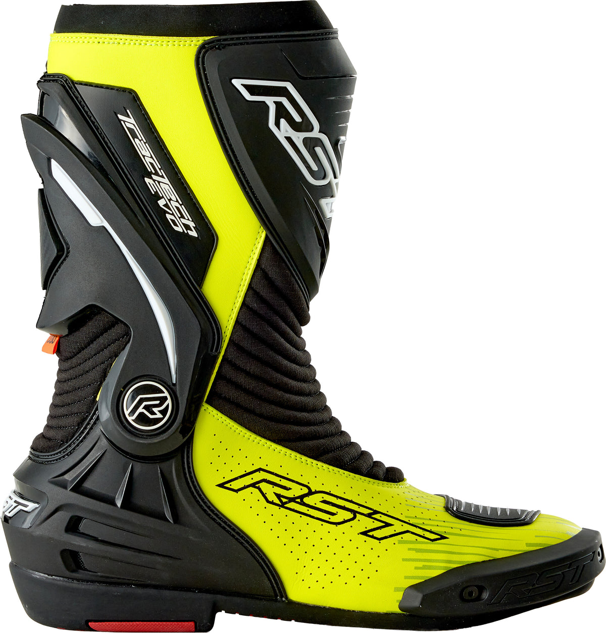 RST Tractech EVO D3O Boot Black/FLO Yellow 10 103700F.YEL-43