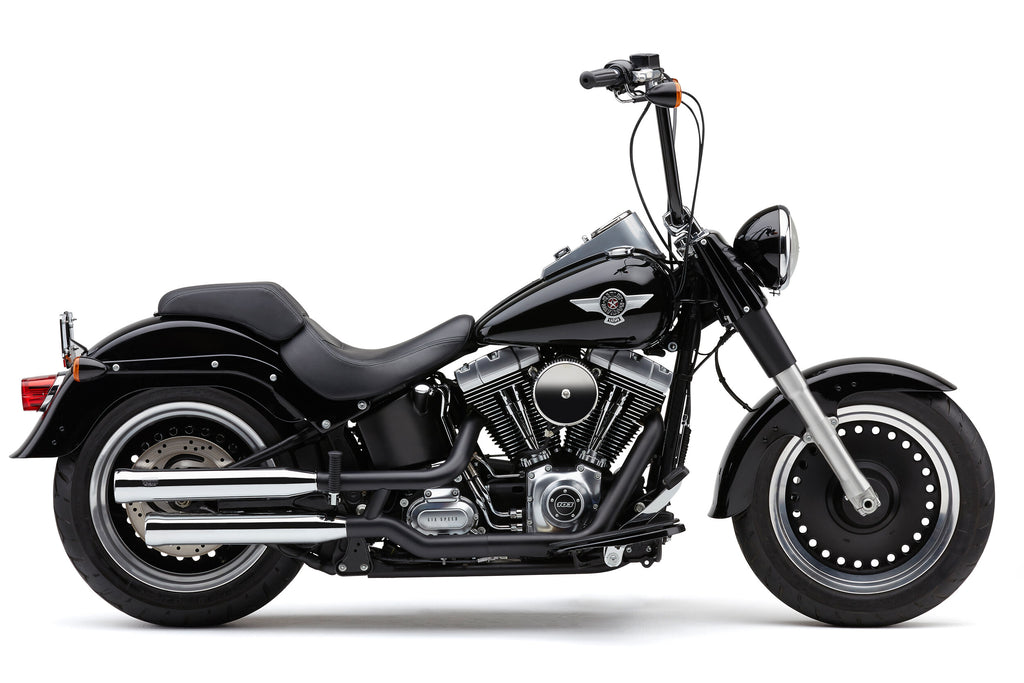Cobra 3" NH Series Slip-ONS Chrome FAT BOY/DCE 07-17 6041 for Harley-Davidson