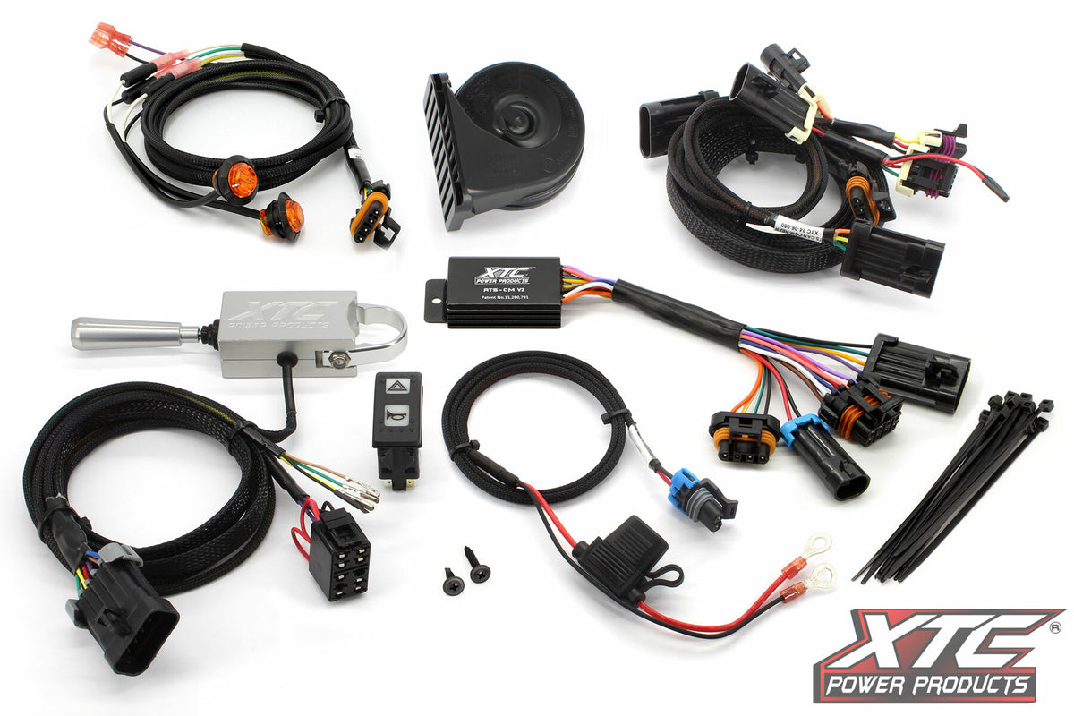 Xtc Power Products ATS Turn Signal Kit W/Billet Lever for Can-Am / Lynx