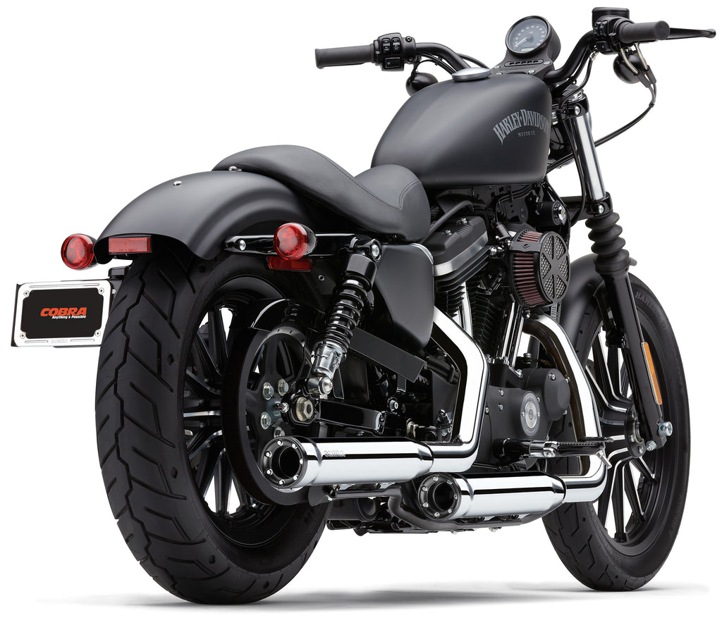 Cobra 3" RPT Slip-ONS Chrome Sportster 04-13 6080 for Harley-Davidson