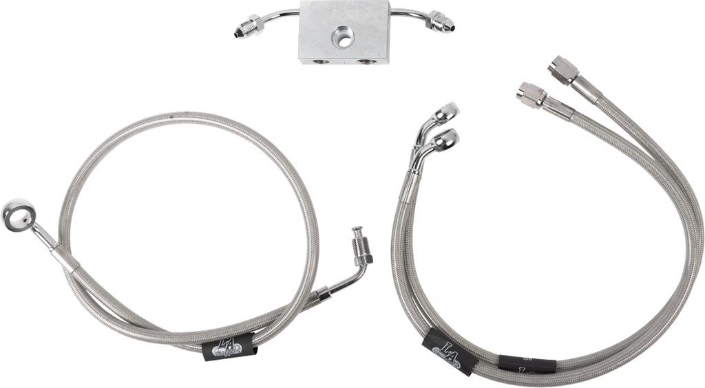 LA Choppers Stainless Steel Brake Line Kit