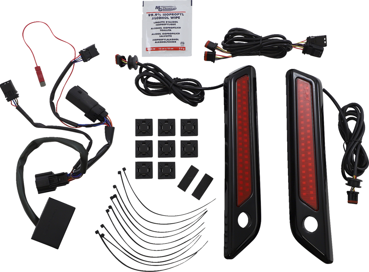 Custom Dynamics Saddlebag Latch Dual Color Accent Lights
