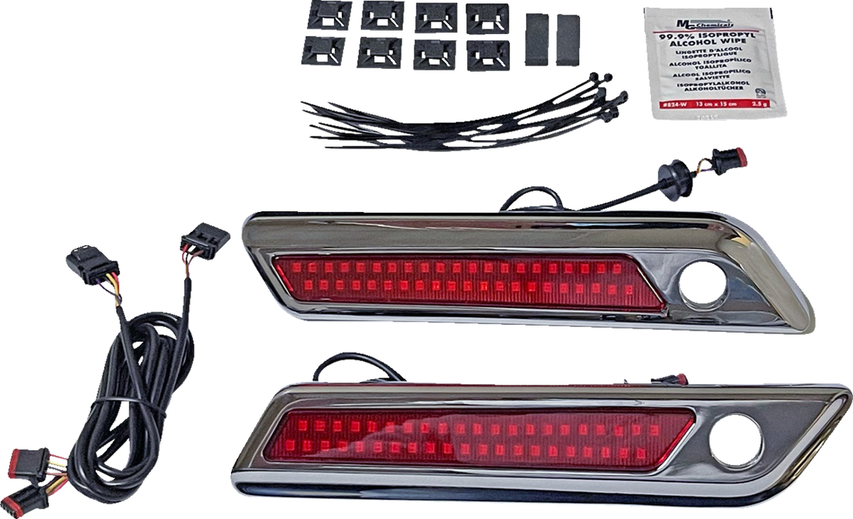 Custom Dynamics Saddlebag Latch Dual Color Accent Lights