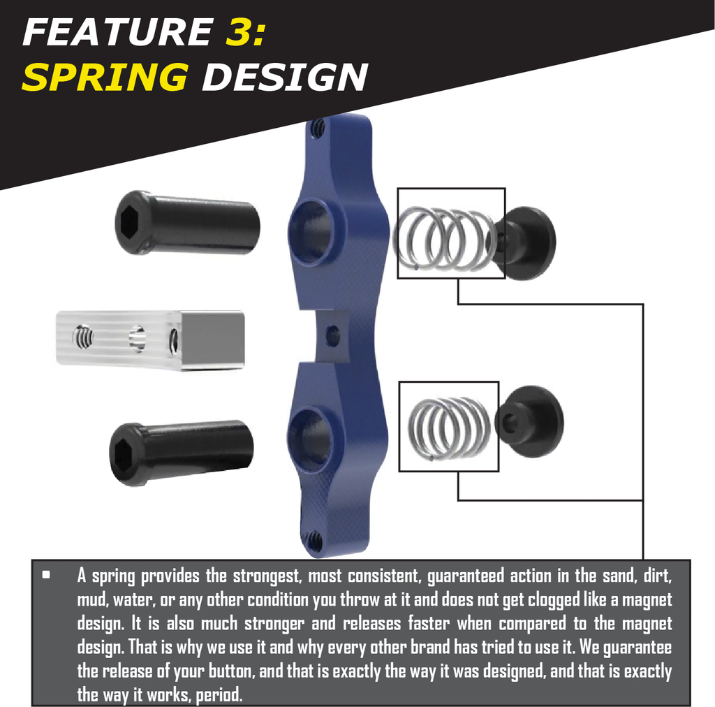 Tamer Double Button X-Wing Blue HH-DBU-02B