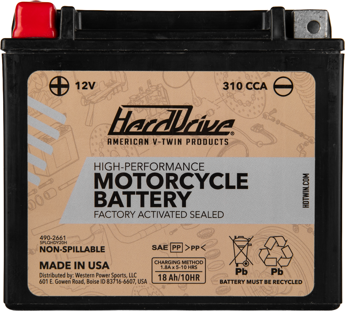 Harddrive AGM Sealed Battery