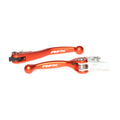 RFX Forged Aluminum Flex Levers Flexible Lever Set Orange FXFL 50800 55OR for KTM 125 EXC / 125 SX & More