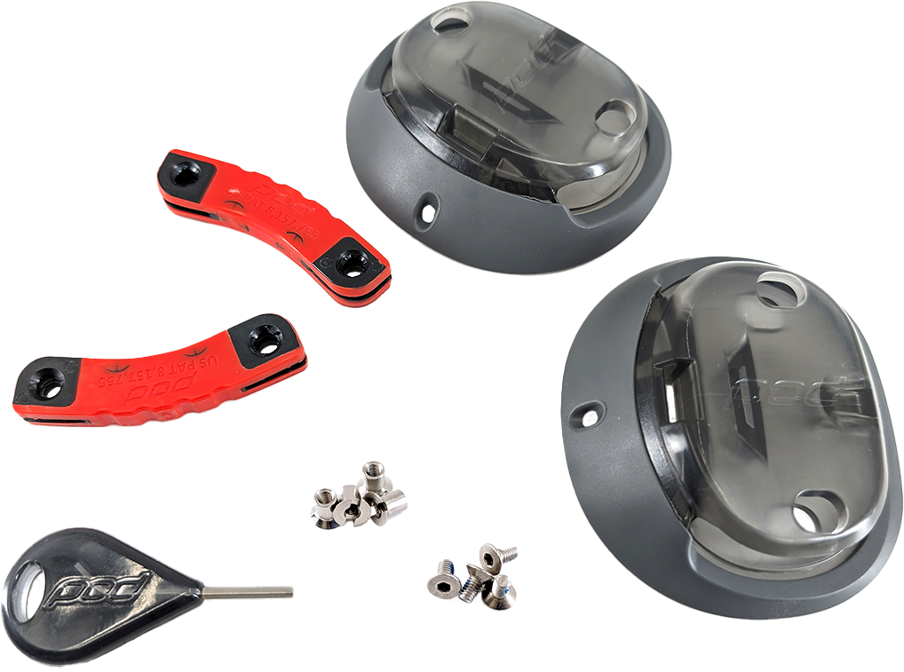 POD KX 3.0 Hinge Rebuild Set Red/Black KX30-RBK-BL-OS