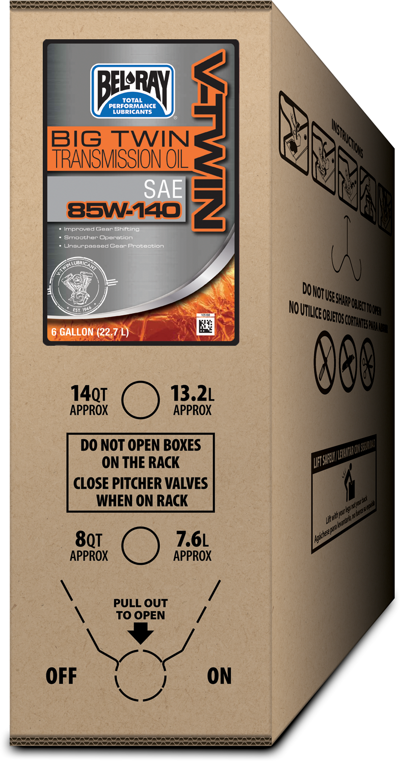 Bel-Ray BIG Twin Transmission Oil 85W140 6GAL BIB 301828150033