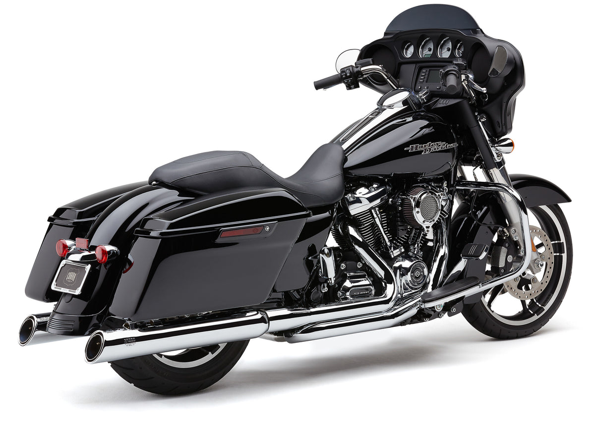Cobra 909 Uppercut Slip-ONS Chrome FLH/FLT 95-16 6268 for Harley-Davidson FLHR Road King / FLHRC Road King Classic & More
