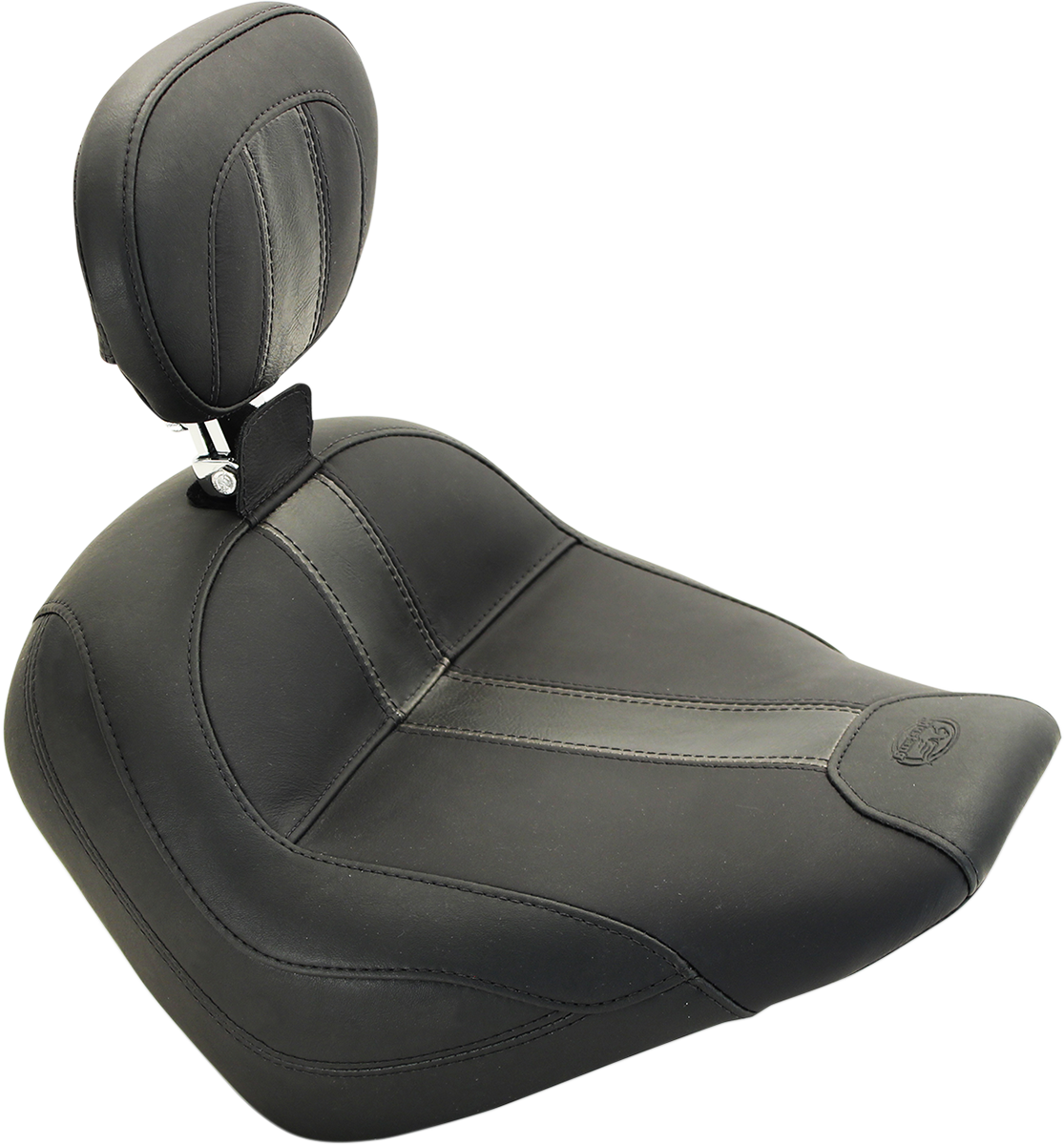 Mustang Vintage Solo Seat — Includes Backrest, Plain