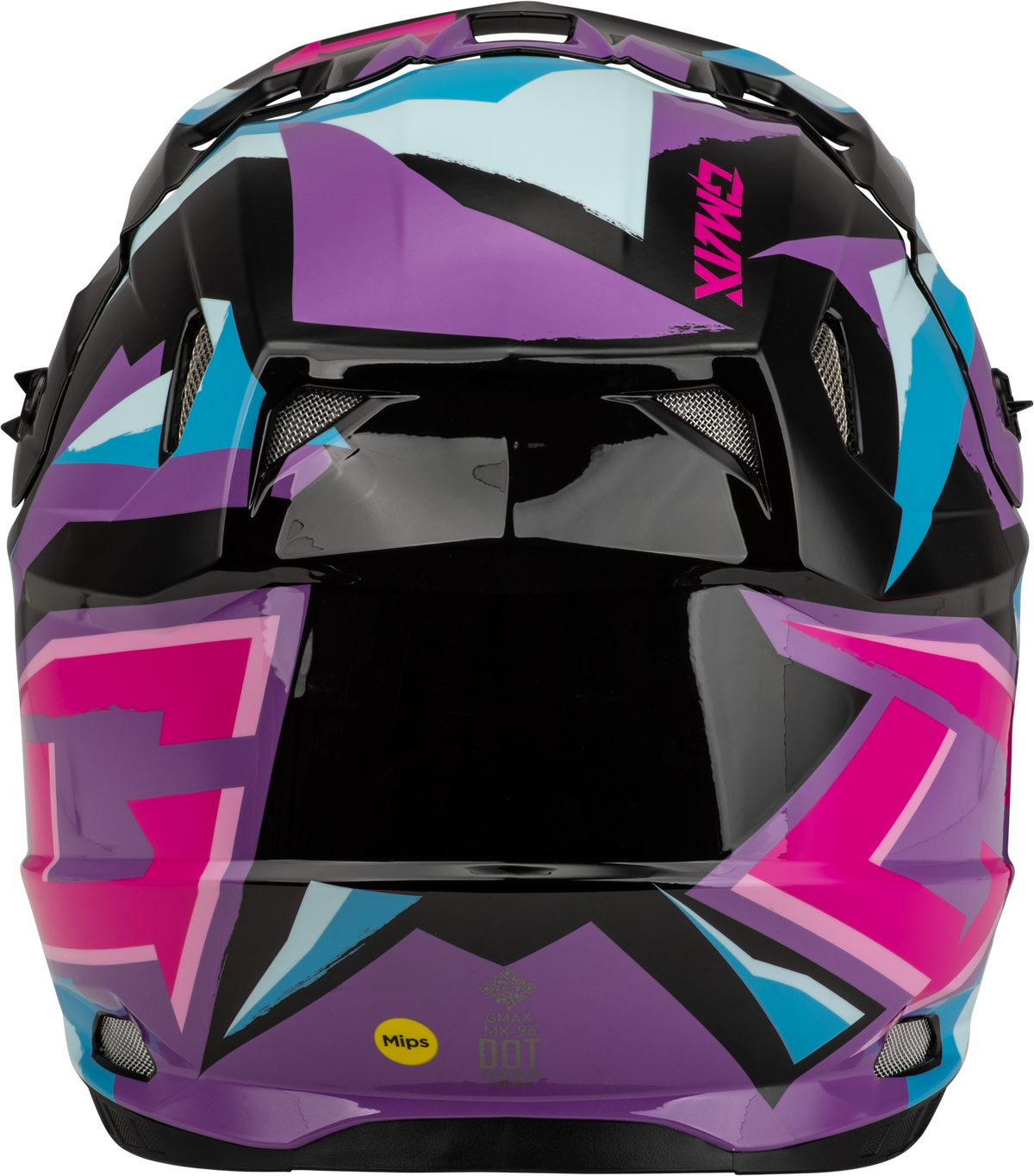 GMAX MX-96 Splinter Helmet Black/purple/blue MD D39611435