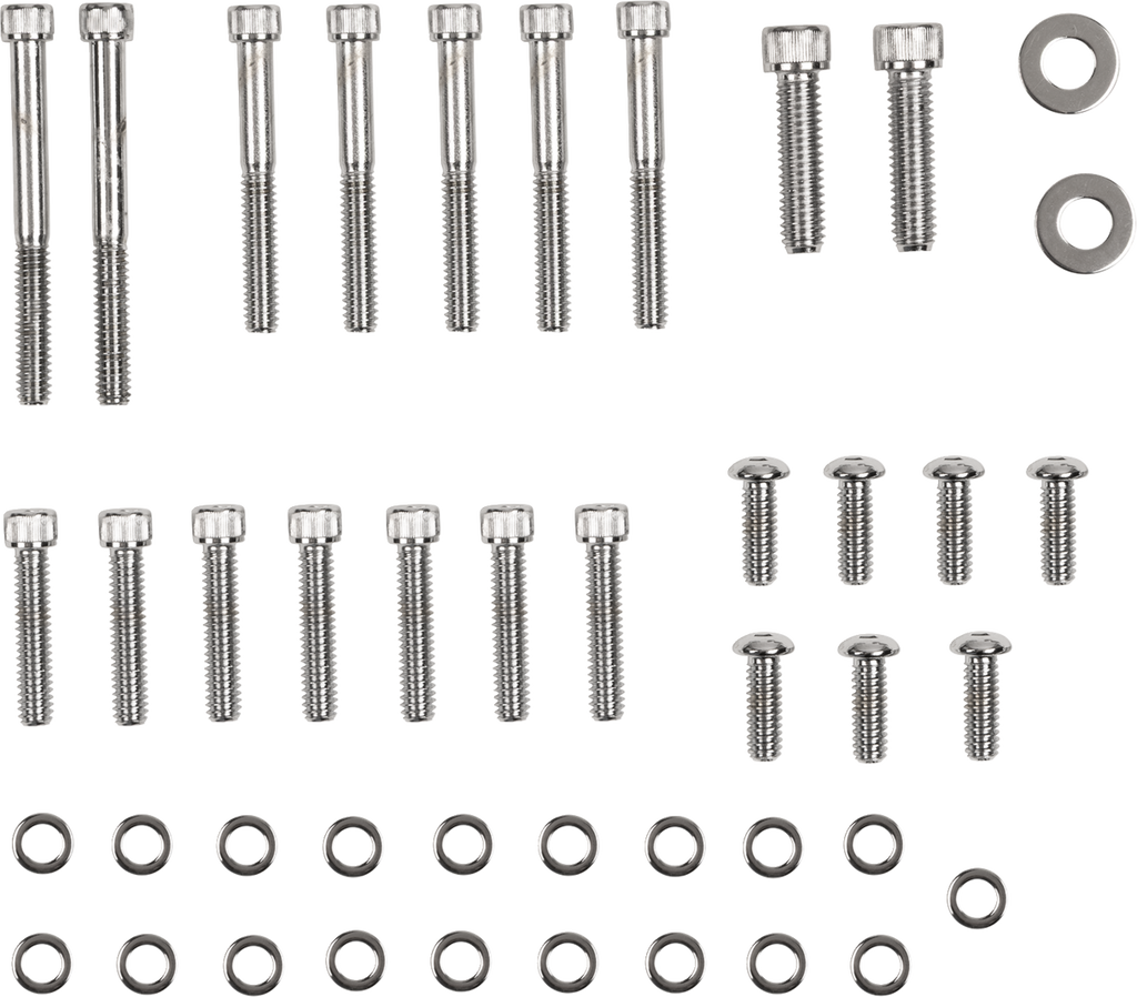 Drag Specialties Inner and Outer Primary/Derby/Inspection Covers Bolt Set