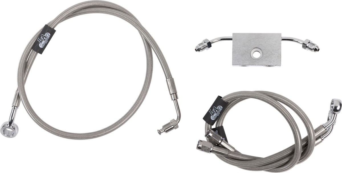 LA Choppers Stainless Steel Brake Line Kit