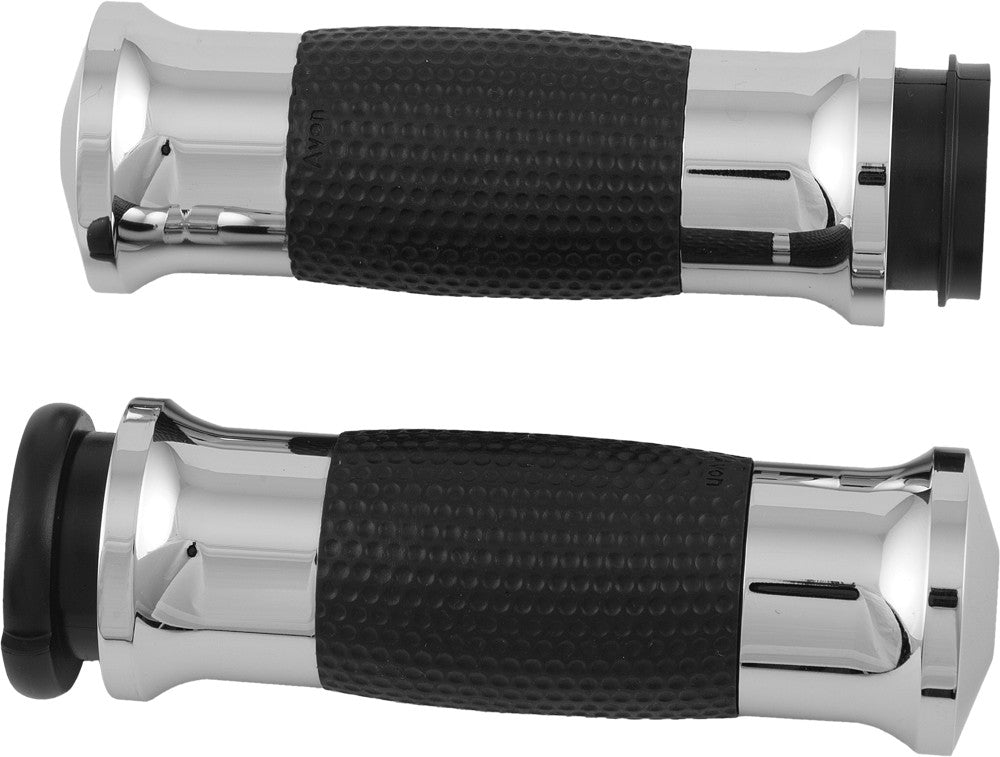 Avon Air GEL Grips W/Cable Throttle Chrome GEL-70-CH