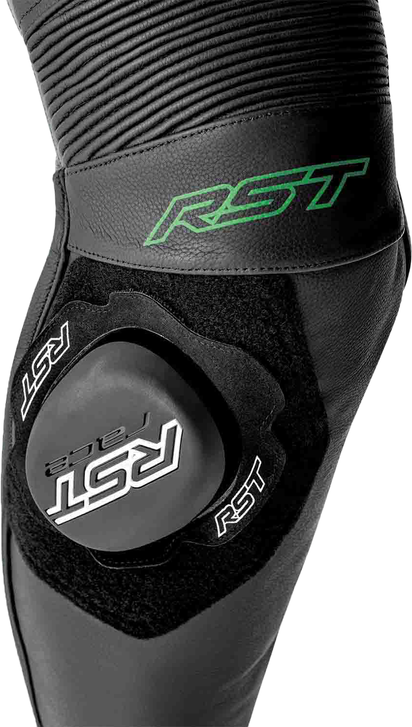 RST S1 D3O Suit BLK/GRY/FLO GRN Leather 3X 103604F.GRN-50