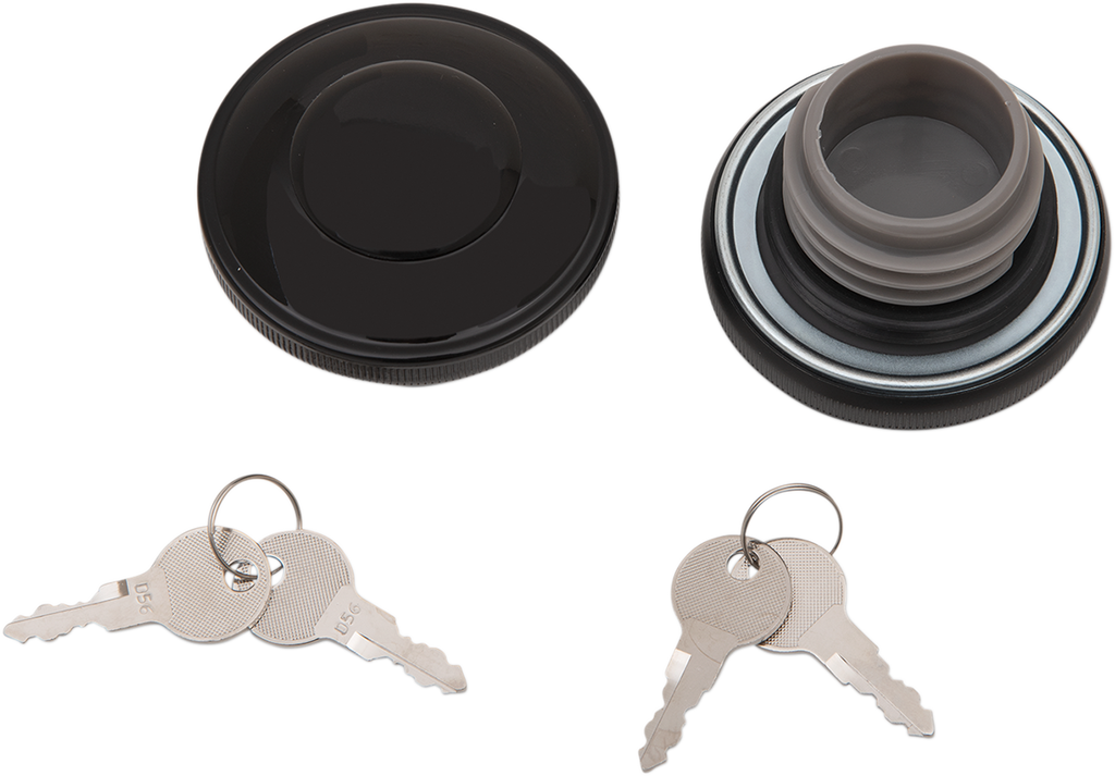Drag Specialties Screw-In Locking Gas Cap — Non-Vented
