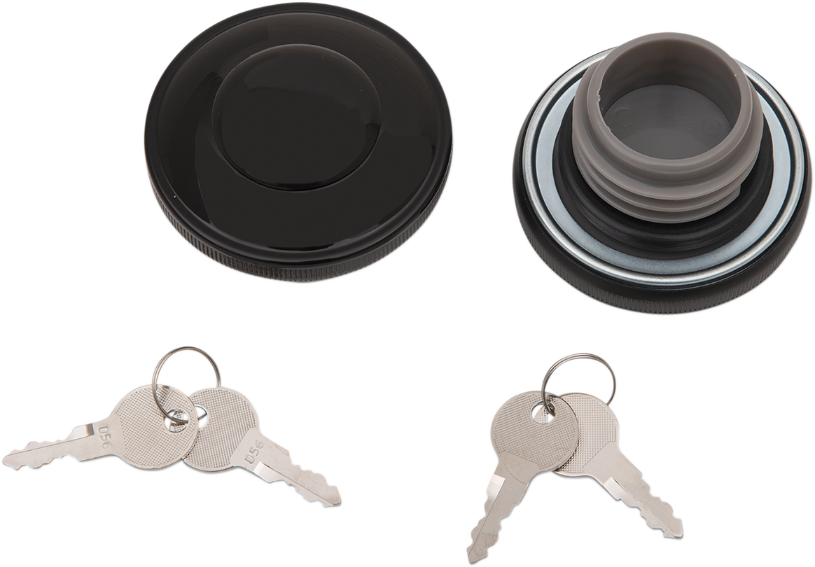 Drag Specialties Screw-In Locking Gas Cap — Non-Vented