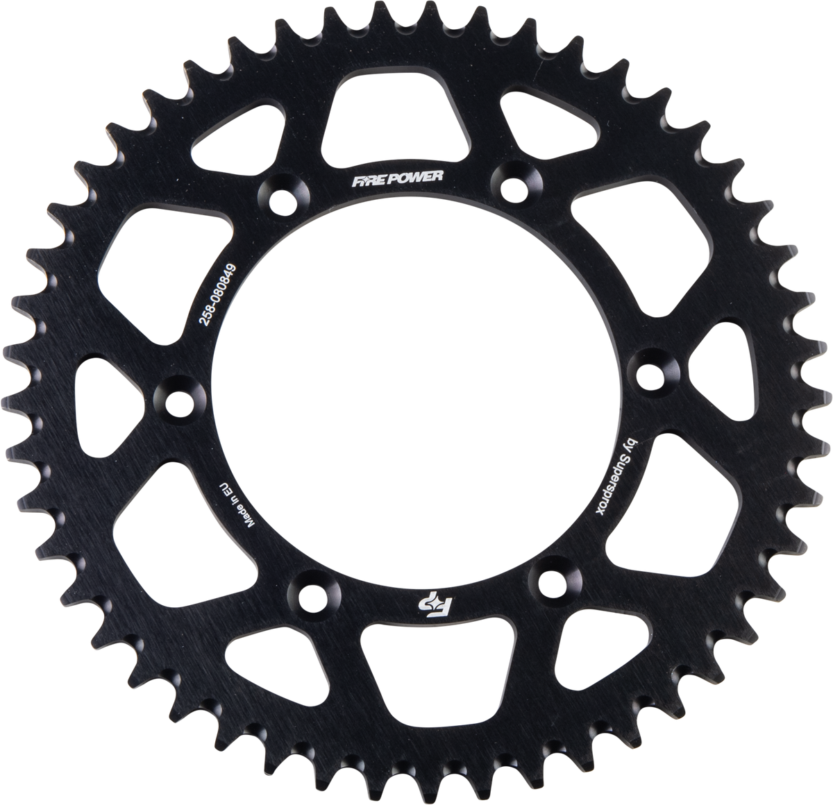 Fire Power Rear Sprocket Aluminum 49T BLK FPA-808-49-BLK for Kawasaki KLX400R 2003