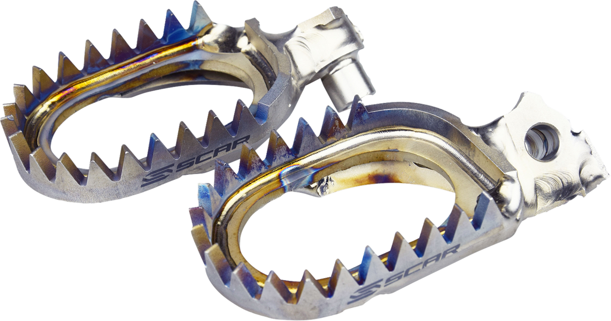 Scar Racing Anti-Mud Titanium Foot Pegs