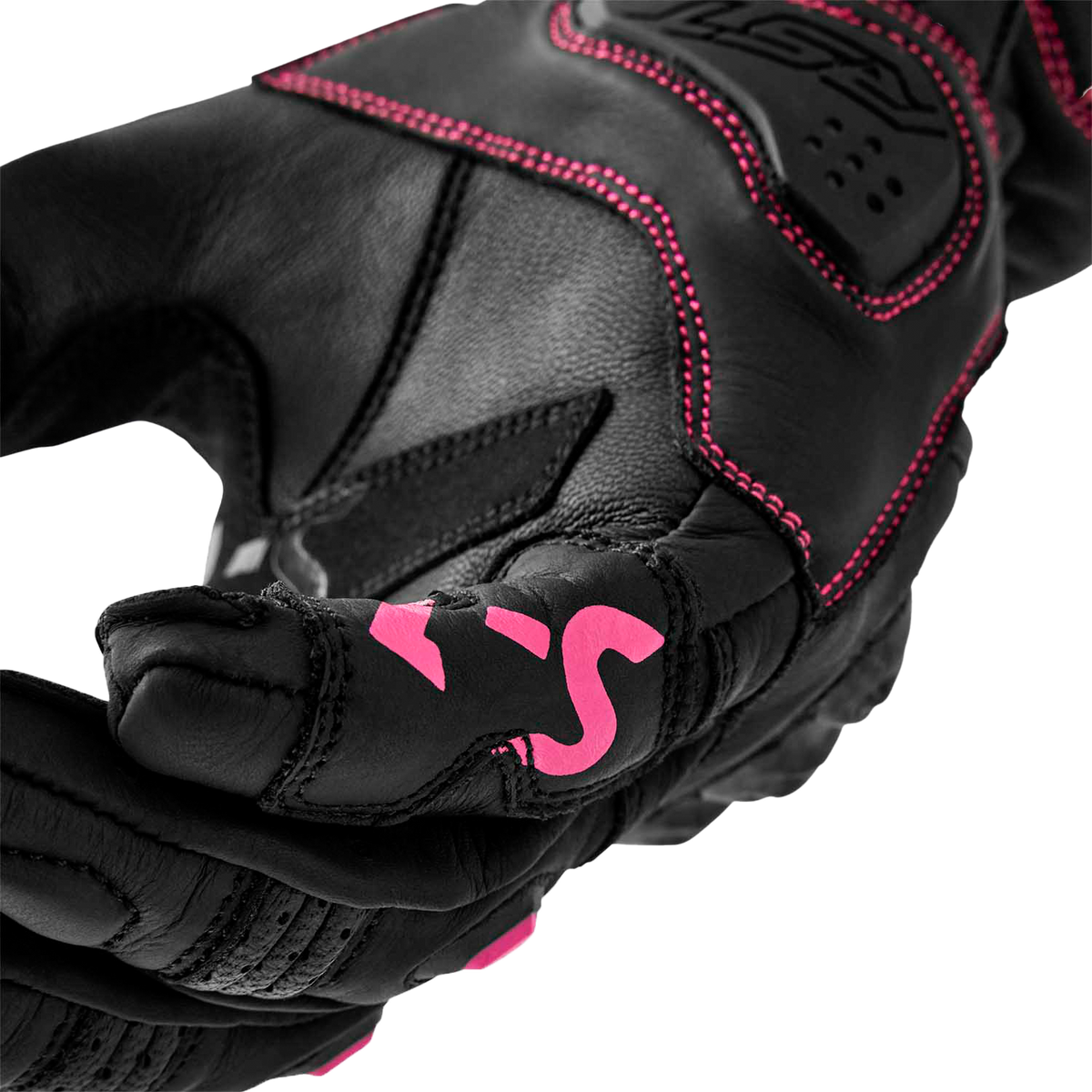RST Womens S1 Glove Black/Pink Leather XL 103653PNK-09