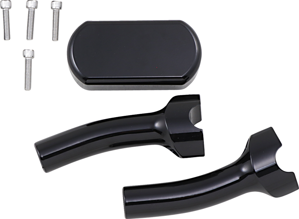 LA Choppers Solid Handlebar Riser & Top Clamp Kit