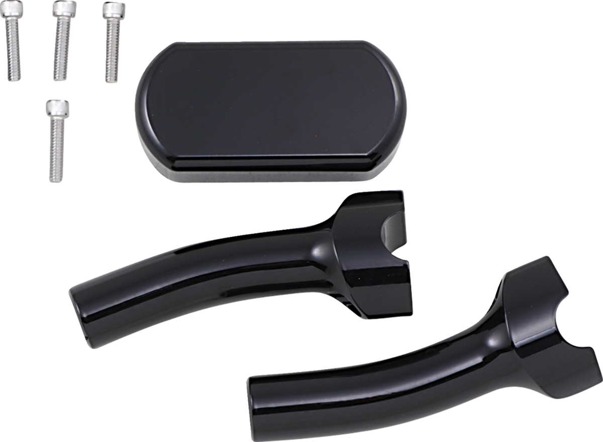 LA Choppers Solid Handlebar Riser & Top Clamp Kit