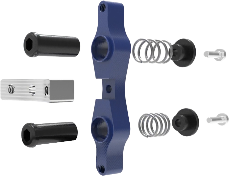 Tamer Double Button X-Wing Blue HH-DBU-02B