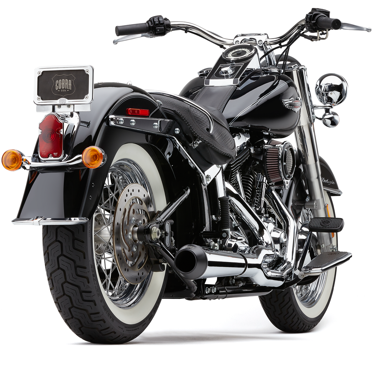 Cobra EL Diablo 2-1 Chrome FLHC/S/FLSB 18-24 6479 for Harley-Davidson