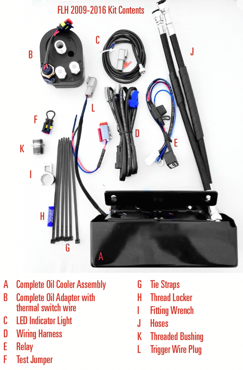 Ultracool TC Front Mount Oil Cooler for Harley-Davidson FLHR Road King / FLHRC Road King Classic & More