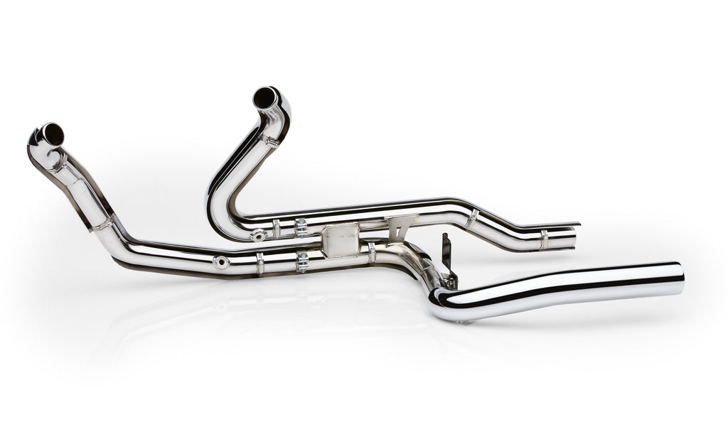 Cobra Powerport Dual Headpipes Chrome Trike 10-16 6254 for Harley-Davidson