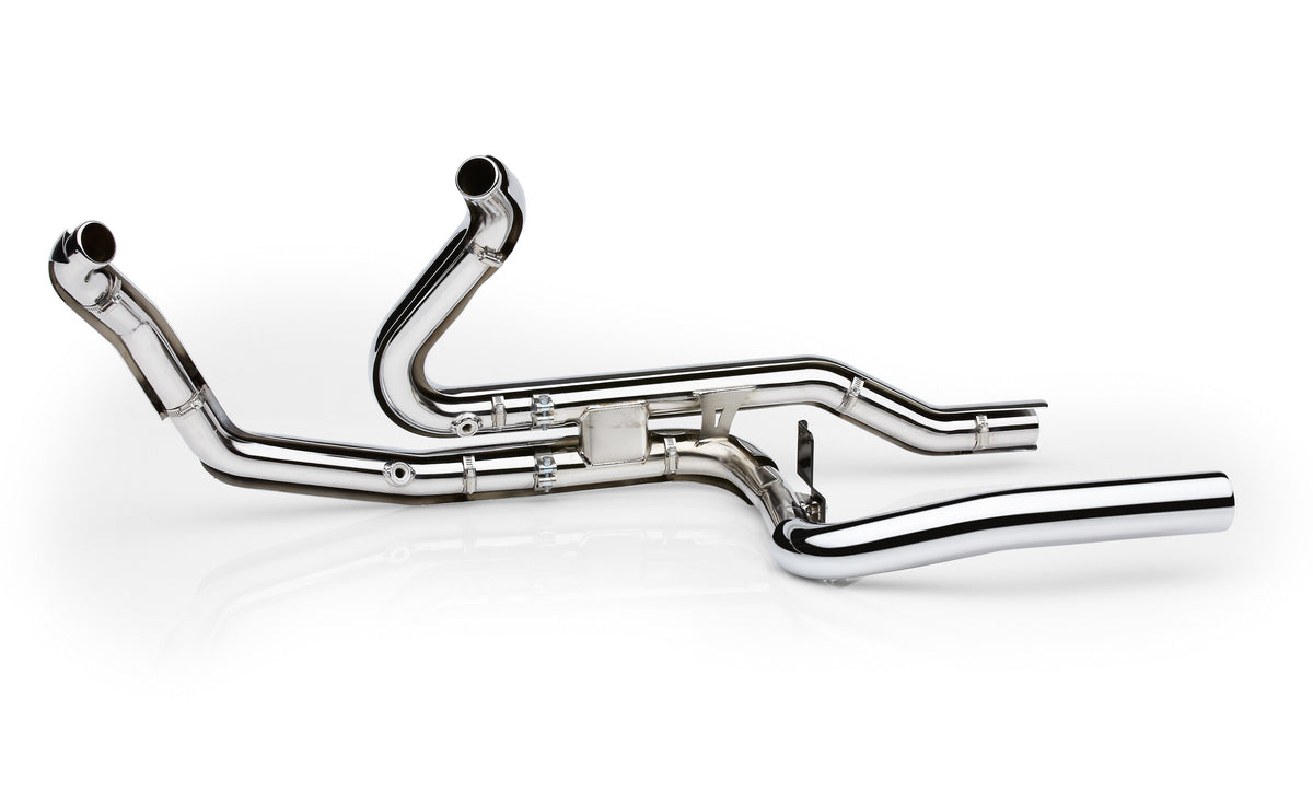 Cobra Powerport Dual Headpipes Chrome Trike 10-16 6254 for Harley-Davidson