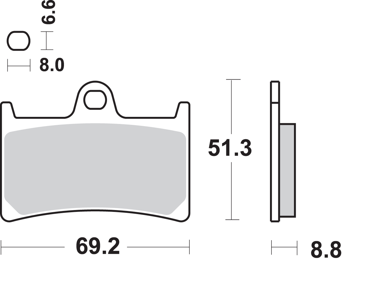 Sbs DC Racing Dual Carbon Brake Pads