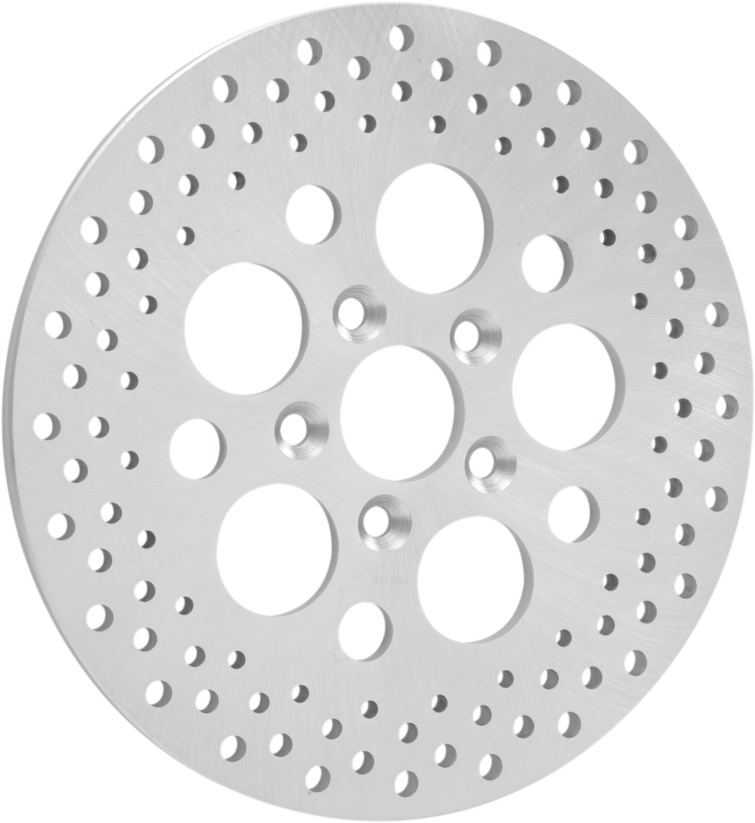 Drag Specialties Polished Stainless Steel Drilled Brake Rotor
