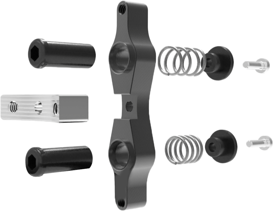 Tamer Double Button X-Wing Black HH-DBU-02K